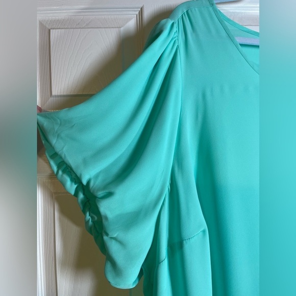 TORRID Women’s Plus Size Abbey Georgette Puff Sleeve Blouse Size 5 - Picture 5 of 6